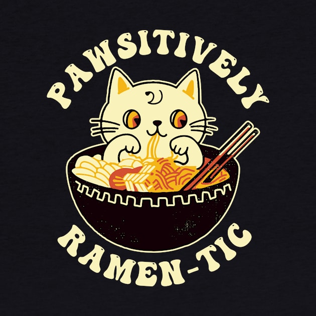 Cat and Ramen by iamrobman